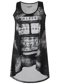 Trueprodigy, Damen Trägertop 'The Night', Anthrazit / Offwhite