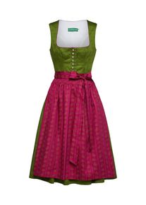 Country Line, Damen Dirndl, Dunkelgr&uuml;n / Bordeaux