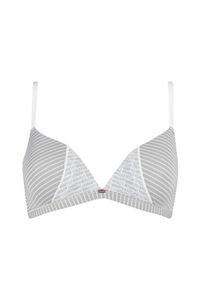 Skiny, Damen BH, Grau / Weiß