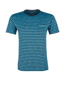 s.Oliver RED LABEL, Herren Ringelshirt, Nachtblau / Hellblau