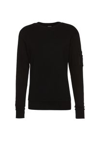 Urban Classics, Herren Sweatshirt Interlock Bomber Crew, Schwarz