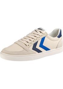 Hummel, Damen Sneaker 'Slimmer Stadil Duo Canvas', Creme / Blau