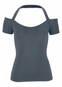 Lascana, Damen Neckholder-Shirt, Grau