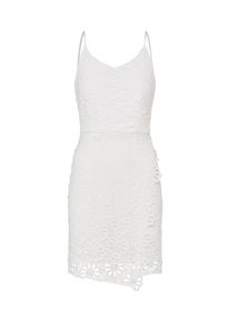 boohoo, Damen Kleid 'Strappy Crochet', Weiß