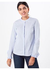 MOS MOSH, Damen Bluse 'Mattie', Hellblau / Weiß