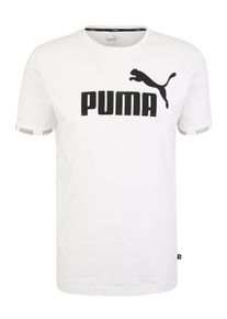 Puma, Herren Shirt 'Amplified Big Logo Tee', Schwarz / Weiß