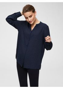 Selected Femme, Damen Hemd, Beige / Nachtblau