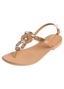 Pieces, Damen Sandalen, Braun