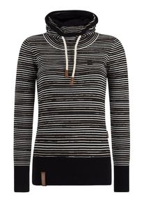 Naketano, Damen Pullover 'Gudra cuva Banka', Schwarz / Weiß