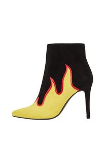 Bianco, Damen Stiefel 'Bernice', Gelb / Rot / Schwarz
