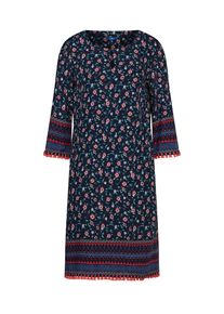 Tom Tailor, Damen Tunikakleid, Navy / Türkis / Merlot