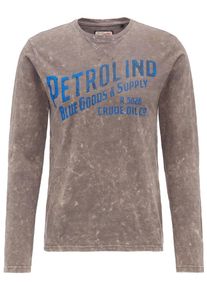 PETROL INDUSTRIES, Herren Longsleeve, Blau / Rauchgrau