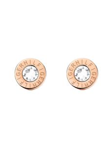 Tommy Hilfiger, Damen Paar Ohrstecker 'Classic Signature, 2700752', Rosegold