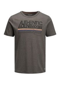 Jack & Jones JACK & JONES, Herren T-Shirt, Graphit / Graumeliert