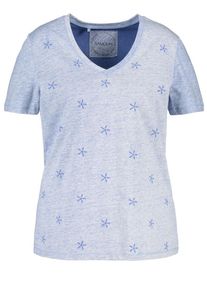 SAMOON, Damen T-Shirt, Himmelblau