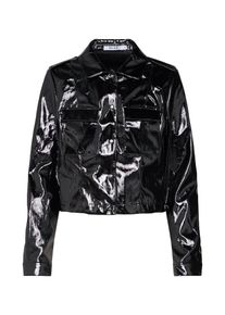 NA-KD, Damen Jacke 'Shiny Jacket', Schwarz