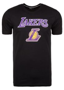 New Era, Herren 'NBA Los Angeles Lakers' Logo T-Shirt, Schwarz