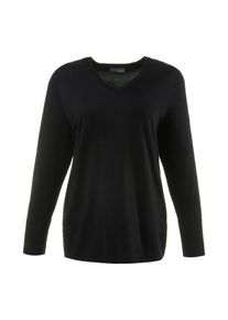 Ulla Popken, Damen Pullover, Schwarz