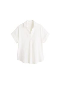 Mango, Damen Hemd 'Back', Wei&szlig;