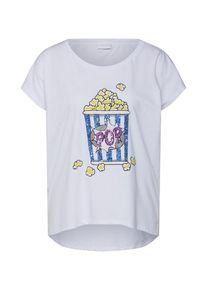 Vila, Damen T-Shirt, Blau / Gelb / Wei&szlig;