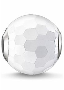 Thomas Sabo, Damen Bead 'Karma Bead, K0126-130-14', Silber / Wei&szlig;