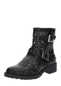 ABOUT YOU, Damen Bikerstiefelette 'Shania', Schwarz