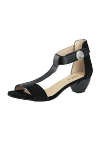 Heine, Damen Sandalette, Schwarz