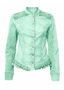 Heine, Damen Jeansjacke mit Spitze, Mint