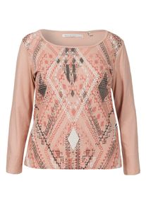 Emoi en Plus, Damen Langarmshirt, Mischfarben / Rosa