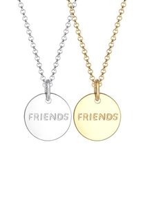 Elli, Damen Kette 'Freundschaft- / Partner-Schmuck', Gold / Silber