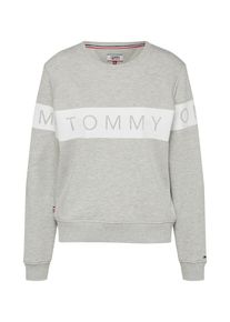 Tommy Jeans, Damen Pullover, Hellgrau / Weiß