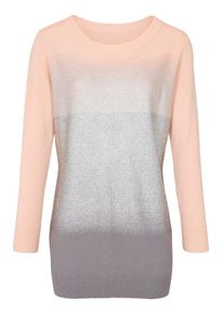Heine, Damen Pullover, Nude / Grau / Altrosa
