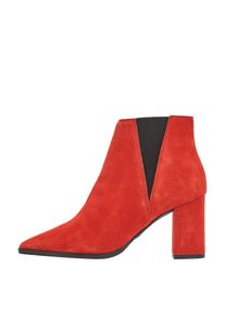 Bianco, Damen Boots, Rot / Schwarz