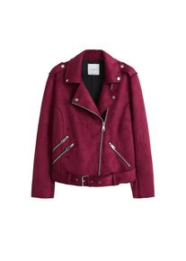 Violeta by Mango, Damen Jacke 'Seul4', Dunkelrot