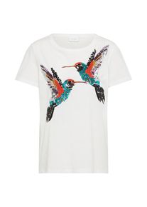 Vila, Damen T-Shirt 'VADA EMBROIDERY', Wei&szlig;