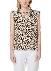s.Oliver RED LABEL, Damen Bluse, Beige / Braun / Dunkelbraun
