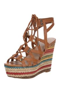 Guess, Damen Sandale 'GRAY', Braun / Mischfarben