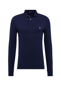 Polo Ralph Lauren, Herren Poloshirt 'LSKCSLIMM2-LONG SLEEVE-KNIT', Navy