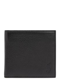 Polo Ralph Lauren, Herren Geldbörse 'PEBBLE LEATHER-EU BILL W/ C-WLT-SML', Schwarz
