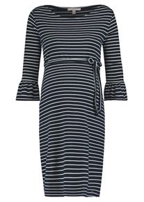 Esprit Maternity, Damen Kleid, Nachtblau / Weiß
