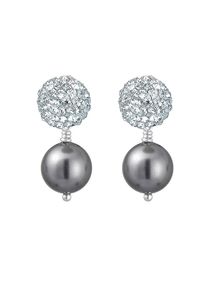 Elli, Damen Ohrringe 'Kugel, Perle', Silber