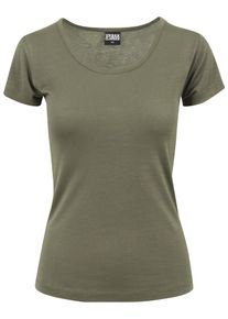 Urban Classics, Damen Basicshirt, Oliv