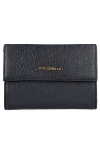 Coccinelle, Damen Geldbörse 'Metallic Soft', Schwarz
