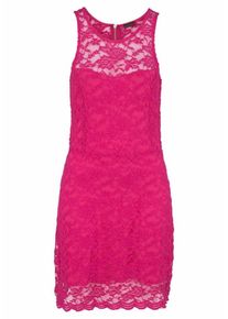 Lascana, Damen Spitzenkleid, Pink