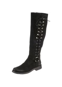 felmini, Damen Klassische Stiefel 'Crepona', Schwarz