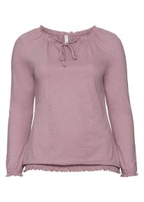sheego Casual, Damen Langarmshirt, Ros&eacute; / Eosin