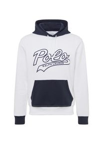 Polo Ralph Lauren, Herren Sweatshirt 'LSPOHOODM8-LONG SLEEVE-KNIT', Nachtblau / Weiß