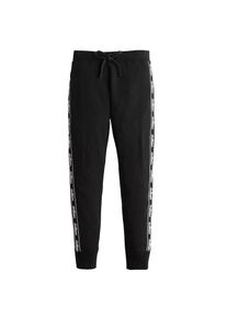 Hollister, Damen Hose 'DTC SPORTY LOGO FLEGGING', Schwarz / Weiß