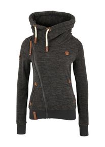 Naketano, Damen Fleecejacke '3sisch &euro; Swansisch Minut', Graumeliert