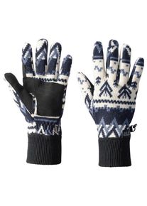 Jack Wolfskin, Damen Handschuhe 'SCANDIC GLOVE WOMEN', Nachtblau / Royalblau / Weiß